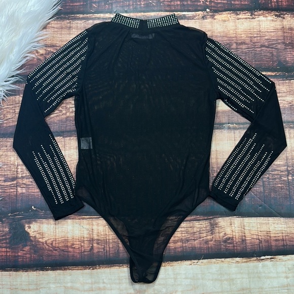 RELISTED Rhinestone Cowgirl Bodysuit Jeweled - Picture 13 of 13
